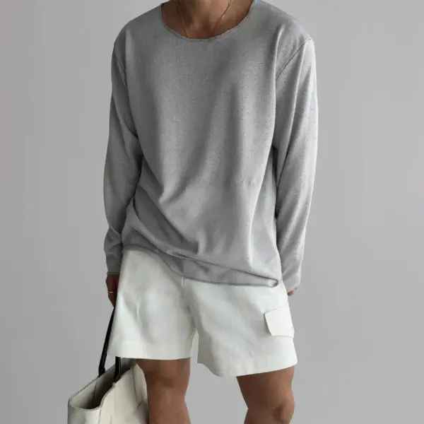 KNIT PULLOVER LONG SLEEVE